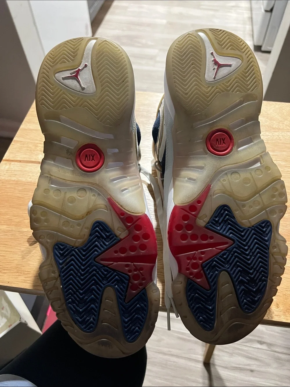 Jordan Kids High-Top Sneakers in Navy/White/Red